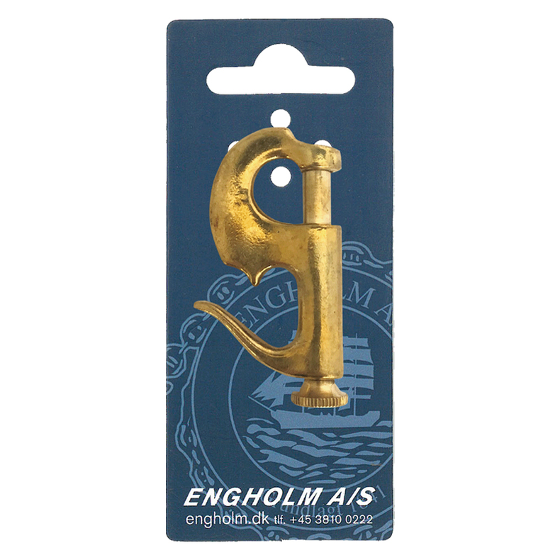 Pistolhage messing m/�bent �je for isl�ning - Pistolhage messing m/�bent �je 331-40 mm .