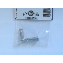 Rigbolt rustfri 5 x 13/18 mm - 2 stk.