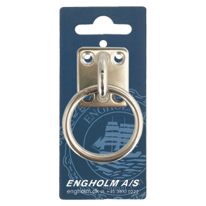 �jeplade rustfri med ring 30 x 35 mm