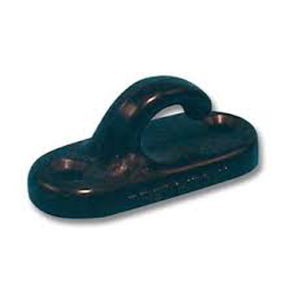 Krog nylon med skruer Sort 20 mm - 2 stk.