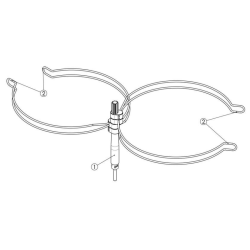 CAN grydeholder Z0801371 - til 2 brndere