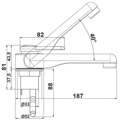 CAN Vandhane mixer koldt/varmt 12V Z0801488