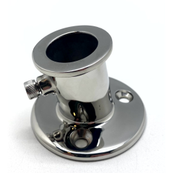 Flagfod 25mm Rustfri 316