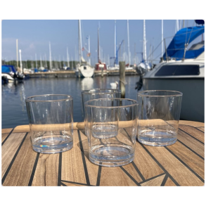 Drikkeglas 270ml 4 stk  Polycarbonat 78x87mm