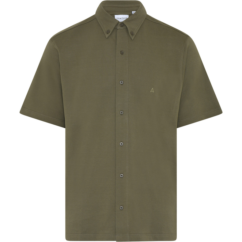 Bologna kortrmet skjorte Olive str. XXL
