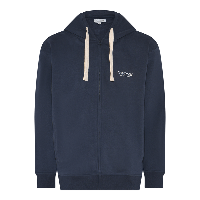 Hooded Sweatshirt Sauze with zip - 700 Navy Blue - Str. L