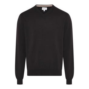 Knit V-Neck Dolux - 600 Brown - Str. S