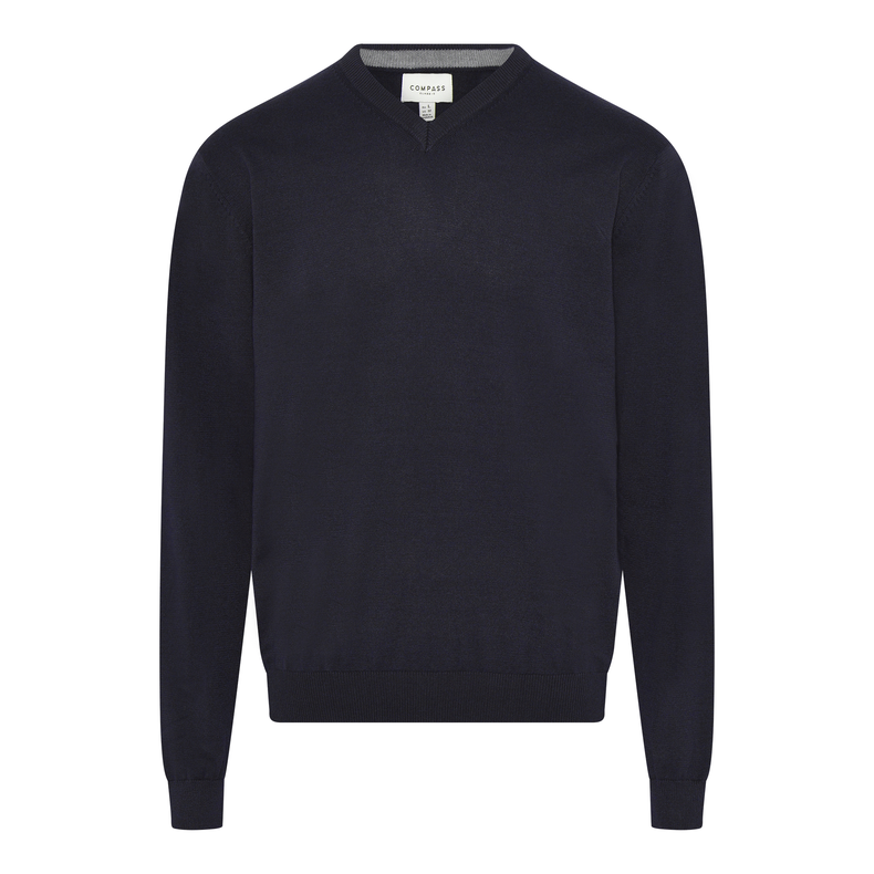 Knit V-Neck Dolux - 700 Navy Blue - Str. L