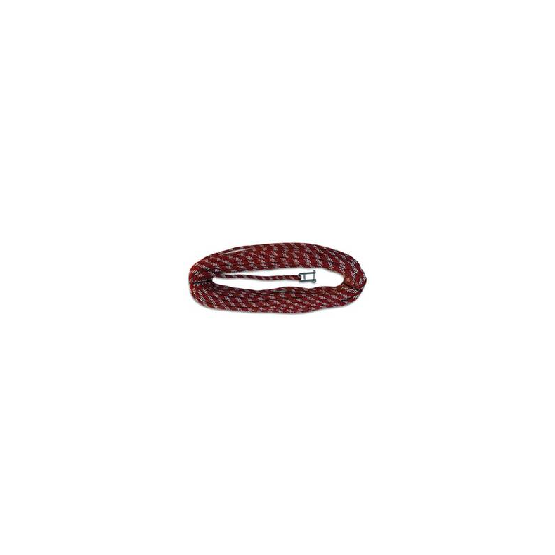 Liros fald m/n�glesj�kel  8mm x 30 mtr  hvid/r�d