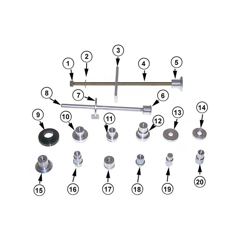 Sierra Bearing Installation Tool Kit