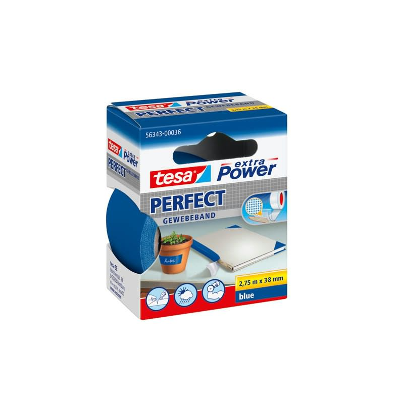 Tesa Tape 19mm X2.75  Hvid Tesa Tape 38mm X2.75  Bl