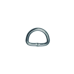 Bainbridge D-Rings 40mm x 5mm Welded Nickel Plated