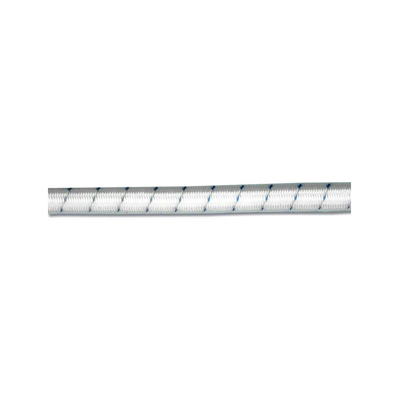 Elastiksnor 4mm   Hvid/Bl Pris pr meter