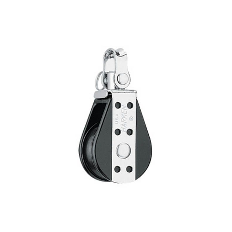 Harken Big Bulletblok 38 Mm Enkelt Harken Big Bulletblok 38 mm enkelt med svirvel