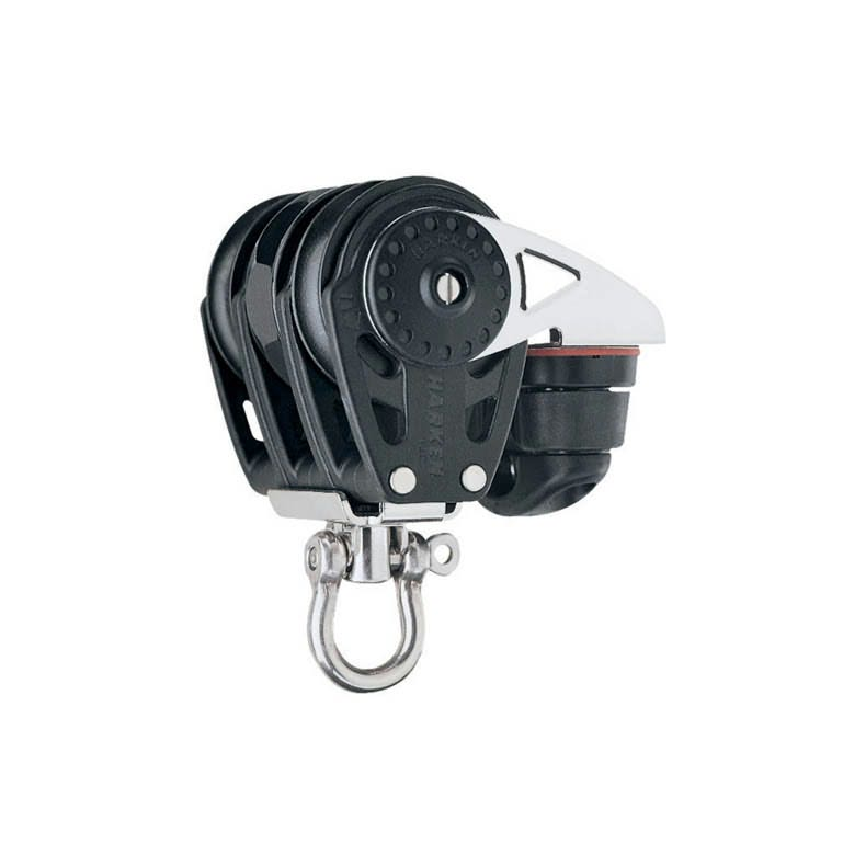 Harken Carbo Ratchet Blok 40 mm tripel, svirvel, C