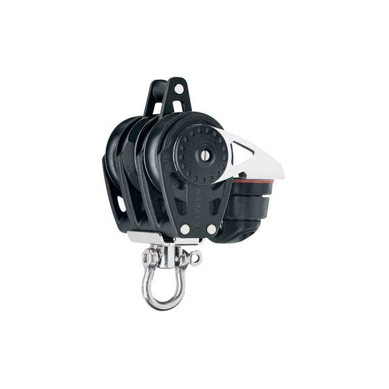 Harken Carbo Ratchet Blok 40 mm tripel, svirvel, h
