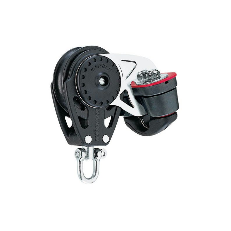 Harken Carbo Blok 57 mm enkelt, svirvel, Cam-Matic