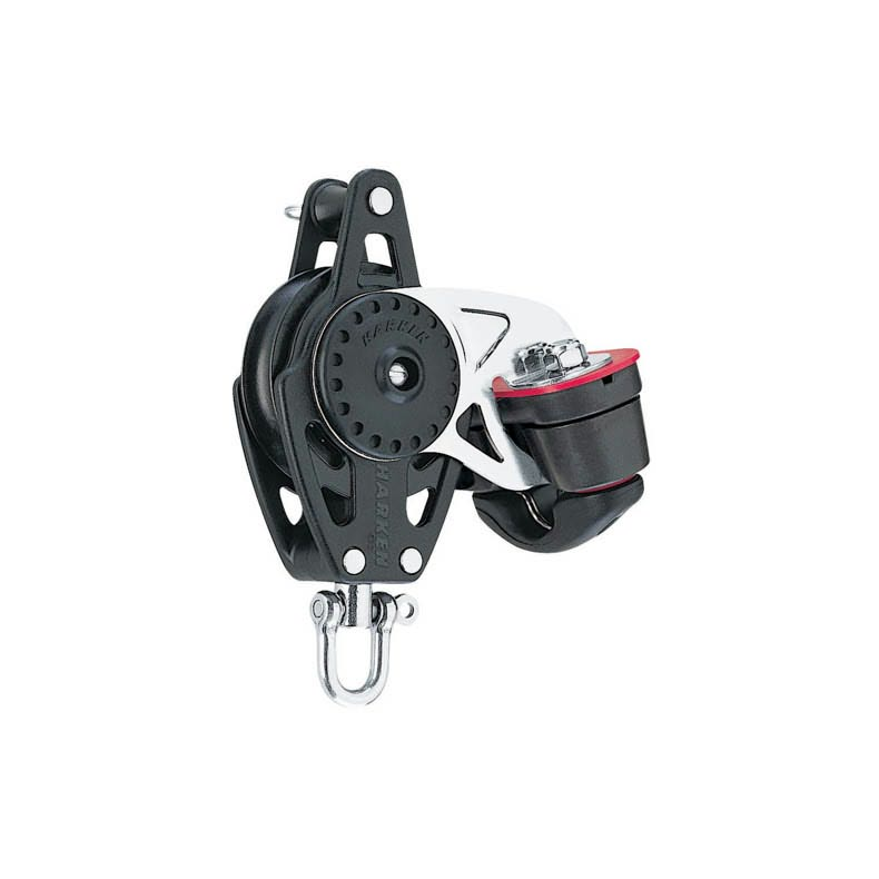 Harken Carbo Blok 57 mm enkelt, svirvel, hunsvot,