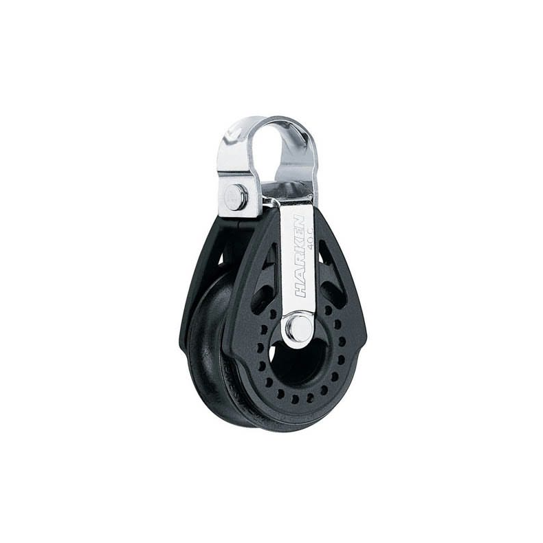 Harken Carbo Blok 40 mmenkelt, 90grad, bjle