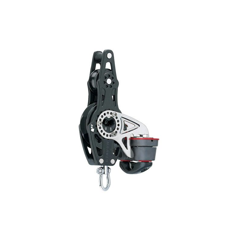 Harken Carbo Ratchet Blok 57 mm enkelt, hunsvot, v
