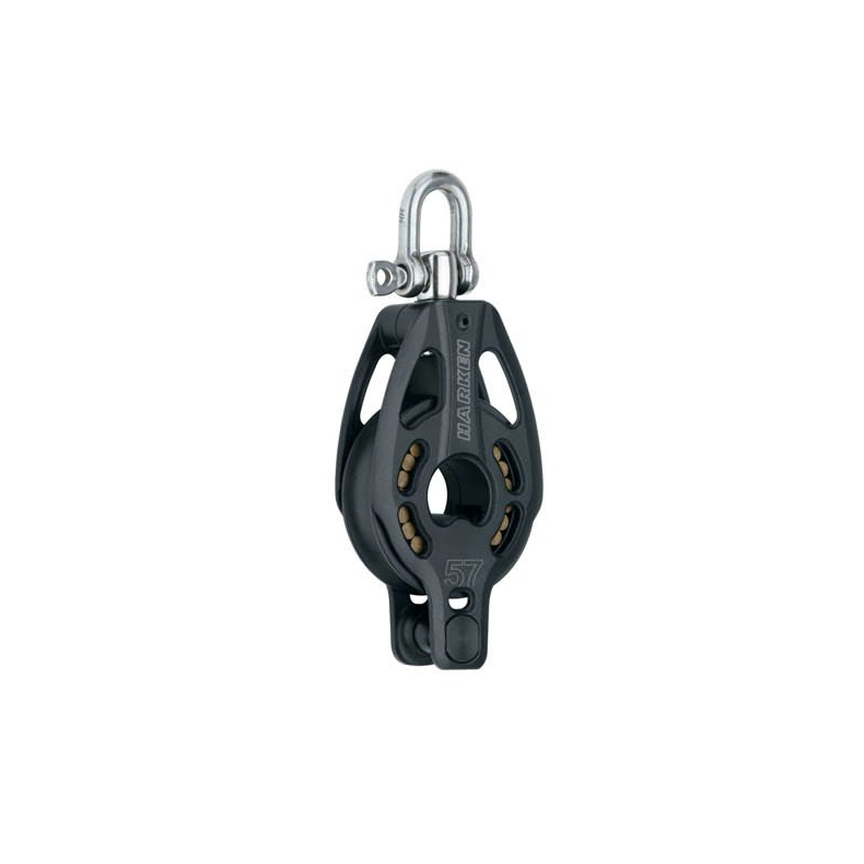 Harken Black Magic Air blok 57mm enkel m. hunsvot