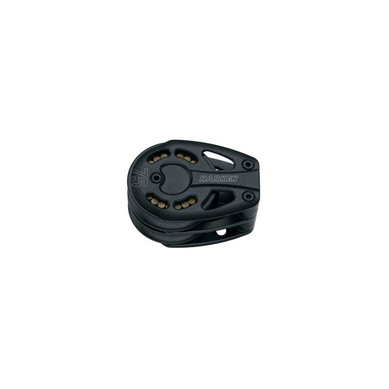 Harken Airblok Dobbelt Fodblok 57 Mm. Harken Black Magic Air dobbelt fodblok 75 mm.