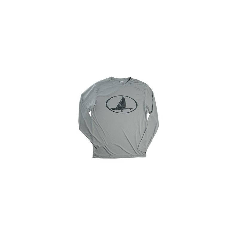 Harken Long Sleeve T-Shirt - Oval on Grey M