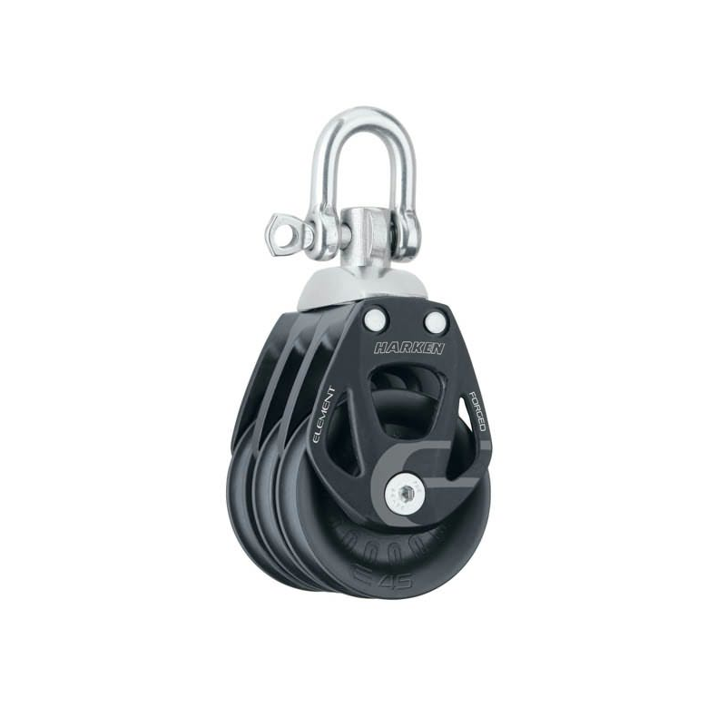 Harken Element blok 45 mm tripple m. svirvel