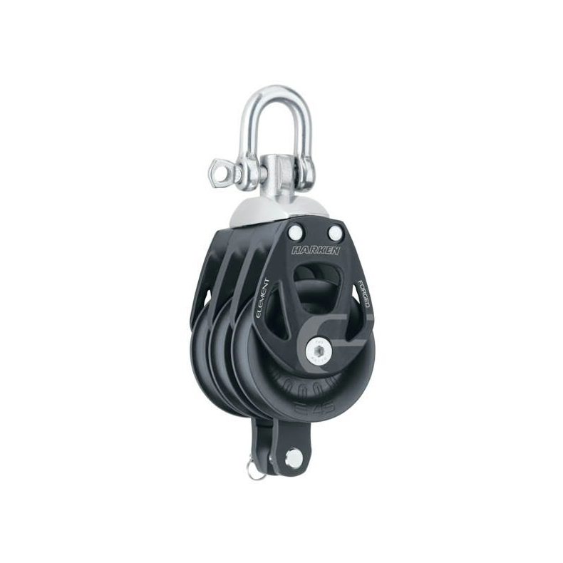 Harken Element blok 45 mm tripel m. svirvel