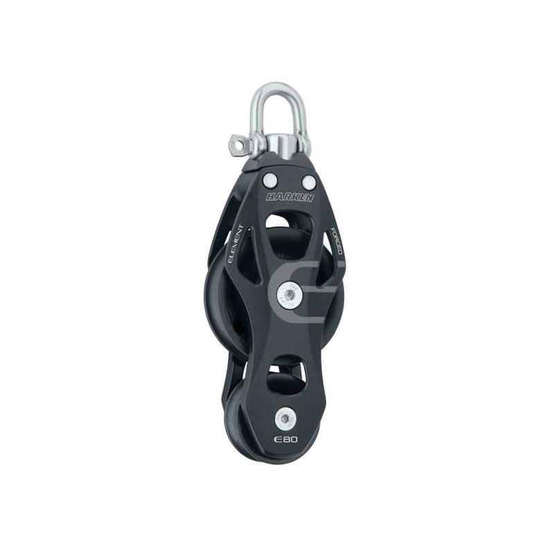 Harken Element blok 80 mm violin m. svirvel