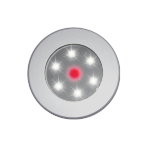 Chip 6+1 Led Loftlampe. Alu. 10-30v