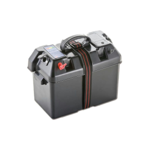 Batterikasse Med Stik Og Afbryder