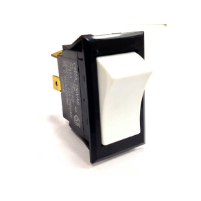 Sierra Switch, White Rocker  On-Off