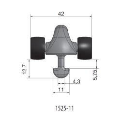 Rutgerson Slde til webbing 11 mm