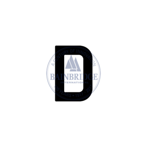 Bainbridge Sail Letters 230mm Black D