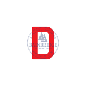 Bainbridge Sail Letters 230mm Red D