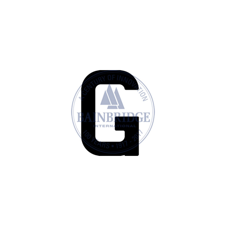Bainbridge Sail Letters 300mm Black G