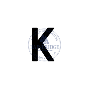 Bainbridge Sail Letters 300mm Black K