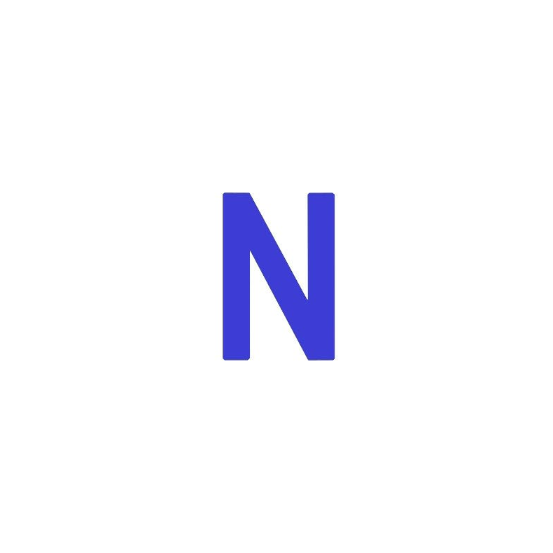Bainbridge Sail Letters 380mm  Blue D Bainbridge Sail Letters 380mm  Blue N