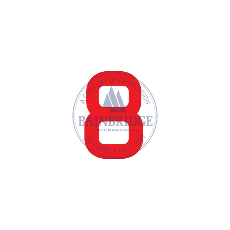 Bainbridge Sail Numbers 230mm Red 8