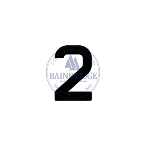 Bainbridge Sail Numbers 300mm Black 2