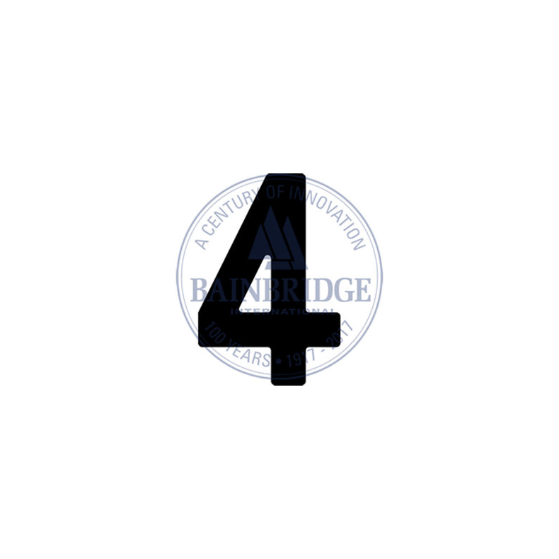 Bainbridge Sail Numbers 300mm Black 4