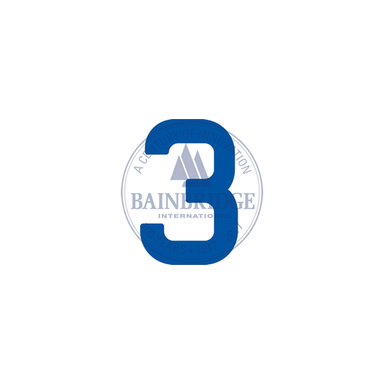 Bainbridge Sail Numbers 300mm Blue 3