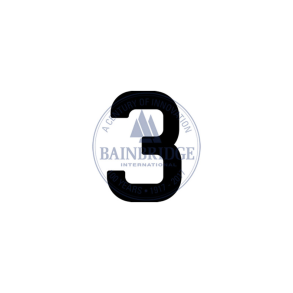 Bainbridge Sail Numbers 380mm Black 3