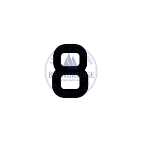 Bainbridge Sail Numbers 380mm Black 8