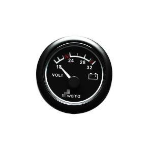 Wema Voltmeter 24 Volt Sort
