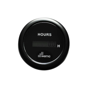 Wema Timetller LCD 12/24 Volt Sort