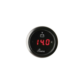 Wema Digital Voltmeter 12-24 Volt Sort