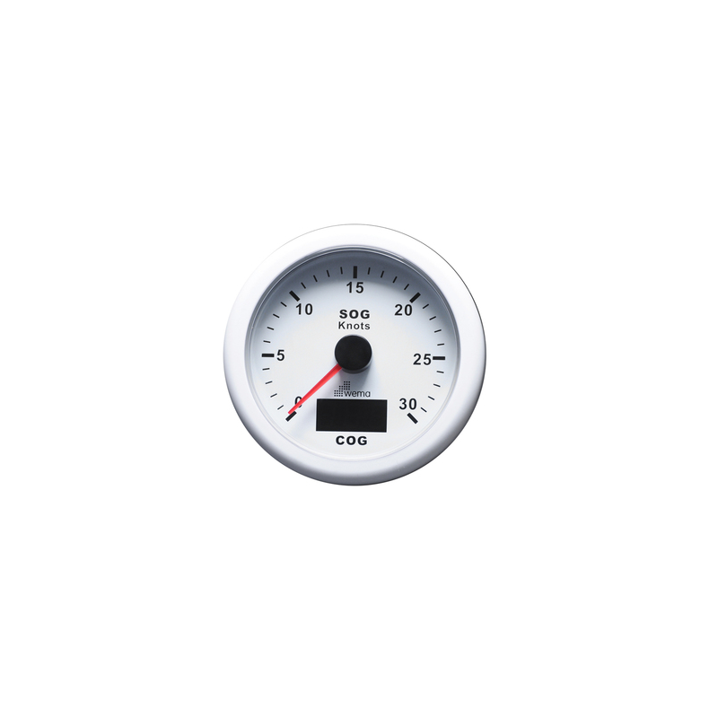 Wema Spedometer 30 kn Hvidt