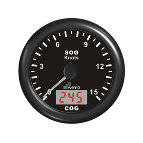 Wema Spedometer 15 kn Sort
